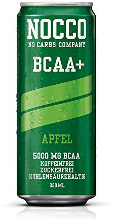 nocco BCAA Drink Incluye pfand – Sabor Manzana – No Carbs Company Fitness Drink
