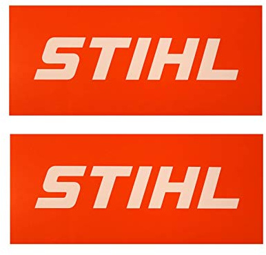 Stihl Aufkleber Orange 10 x 5 cm, 2 Stück