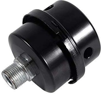 Compressore d'aria Filtro dell'olio Parti Silenziatore, 3/8 16mm Metallo Silenziatore Compressore d'aria Filo aspirazione per Compressore d'aria Parti ricambio Compressore d'aria Filtro aria