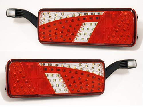 2x LED 12 / 24V Heck Heckleuchten + Positionsmarkierungen 7 Funktionsleuchten LKW Fahrgestell Wohnmobil