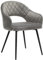 SONGMICS Esszimmerstuhl Samt, moderner Küchenstuhl, gepolsterter Samtstuhl mit Armlehnen, Metallbeine, elegantes Design, Esszimmer, Wohnzimmer, Schlafzimmer, Küche, grau LDC82GY, 6955880387946