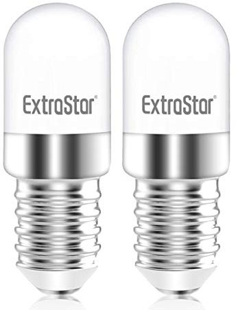 EXTRASTAR Lampadina LED E14, 1.8W (equivalenti a 14 W),6500K,luce bianco freddo, Pacco da 2