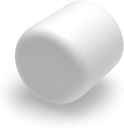 Hettich 4 STK. Stuhlbeinkappen, Fußkappen - rund für Stahlrohrstühle - Ø30mm - weiß