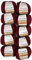 10 x 50g Strickwolle YarnArt Baby Cotton mit 50% Baumwolle, 500 Gramm Wolle einfarbig (bordeaux 428)