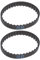 EMSea 2 Stück Zahnriemen mit geschlossener Schnalle, Antriebshobel, Gummi, 35 Zähne, kompatibel mit Bllack?Deccker BD710 BD720 KW710 KW711 DN710