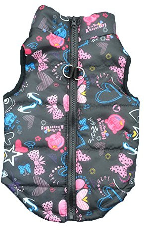Vimoli Hundejacke Leichte wasserdichte Jacke für Hunde gefüttert mit wärmender Wolle mit Schutz Wintermänte für Herbst und Winter für Chihuahua Kleidung