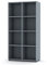 URBNLIVING 2, 4, 8 Cube Bookcase Shelving Display Shelf Storage Unit Wooden Organiser (8 Cube, Gray)