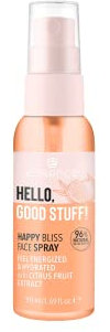 essence HELLO, GOOD STUFF! HAPPY BLISS FACE SPRAY, Gesichtsspray, transparent, fixierend, feuchtigkeitsspendend, erfrischend, natürlich, vegan, Nanopartikel frei (50ml)