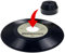 BlueJanyee FMAY115 45 RPM Black Adapter Durable solid aluminum center adapter for 7inch vinyl records
