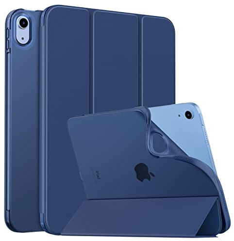 MoKo Custodia Protettiva per iPad (A16) 11a Generazione 11 Pollici 2025/10a Gen 10,9 2022,iPad Cover in TPU e Pelle PU con Chiusura Magnetica, Sostegno,Auto Riattivazione/Standby, Blu Marino