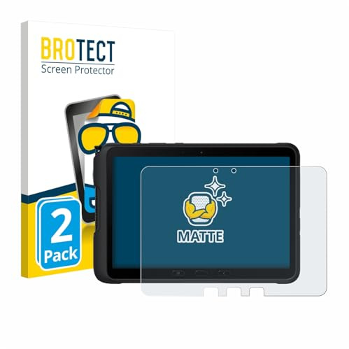 BROTECT Schutzfolie für Samsung Galaxy Tab Active 4 Pro | 2 Stück Entspiegelnder Displayschutz Made in Germany Matte Displayschutz-Folie Anti-Reflex Anti-Fingerprint Einfache Montage