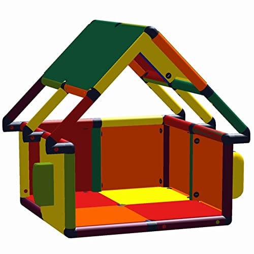 Move and stic Spielhaus LEJA mit Funktionsplatte Briefkasten und Telefon Multicolor 6148
