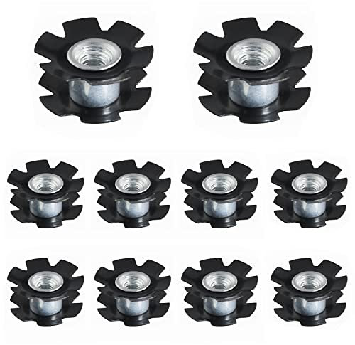 ZZLZX Star Nut 10PCS Star Nut MTB Road Bike Headset Star Nut for Fork 1-1/8(28.6mm)