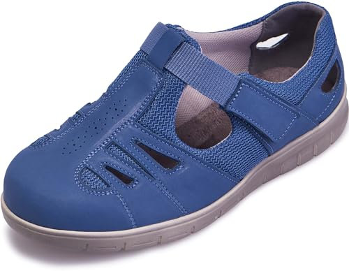 Cosyfeet Jacqueline - Extra Wide Women's Sandals - 6E Width Denim