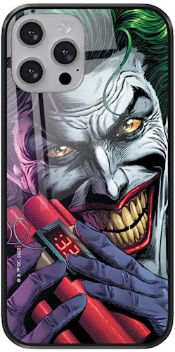 ERT GROUP Handyhülle für Apple iPhone 13 PRO MAX Original und offiziell Lizenziertes DC Muster Joker 013 aus gehärtetem Glas, optimal an die Form des Handys angepasst, Schutzhülle