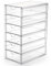 SUMTree Clear Hair Accessory Organizer Box with 6 Drawers, Plastic Hair Accessory Organizer Box, Hair Accessory Container for Bathroom, Closet, Desk, Office, 25 * 17.5 * 10.4cm