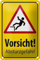 Blechschild 18 x 12 cm Warnschild: Vorsicht ! Absturzgefahr ! - DekoNo7