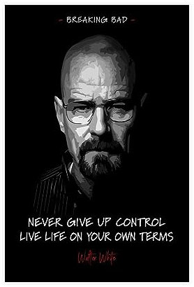 Breaking Bad TV-Show-Poster, 9 Leinwand-Poster, Wandkunst, Dekor, Bild, Gemälde für Wohnzimmer, Schlafzimmer, Dekoration, 30 x 45 cm