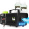 Fuzzix F503L Pack Machine à Fumée 500 Watts avec 3 LEDs RGB - 2L de Liquide - Facile à transporter, Puissante et Compacte, Niveau de Réservoir, Idéal pour les Anniversaires, Soirées Halloween