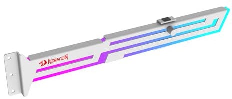 Redragon GCP03 ARGB GPU Support Bracket, 5V 3pin ARGB Graphics Card Holder, Video Card Sag Holder, Adjustable Length and Height Brace Support