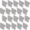 Decoranddecor Calla Square Cabinet Knob Door Pull Handle Kitchen Cupboard Furniture Drawer (20 Pack, Polished Nickel Black)