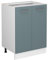 Vicco Küchenunterschrank R-Line, Blau-Grau/Weiß, 60 cm ohne Arbeitsplatte