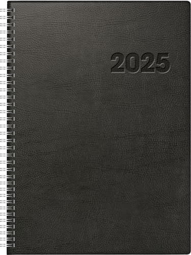 rido/idé Buchkalender Mod. Conform 2025 | A4, Kunststoff, schwarz