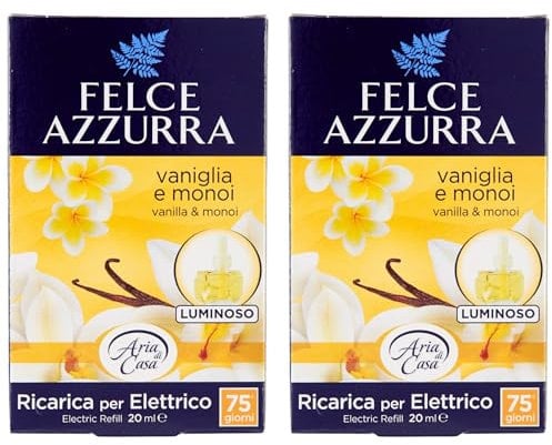 Felce Azzurra - Aria Di Casa, Ricarica Per Diffusore Elettrico, VANIGLIA e MONOI 20ml (2 Unità)