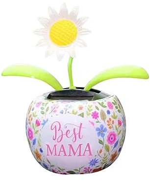 Wackelfigur Blume Solar Tanzende Blume Solarblume Wackelfigur Wackelblume Solar Solarbetriebene Wackelblume Solar Wackelfigur Auto Armaturenbrett Deko Innenraum Zubehör für Auto Haus Büro