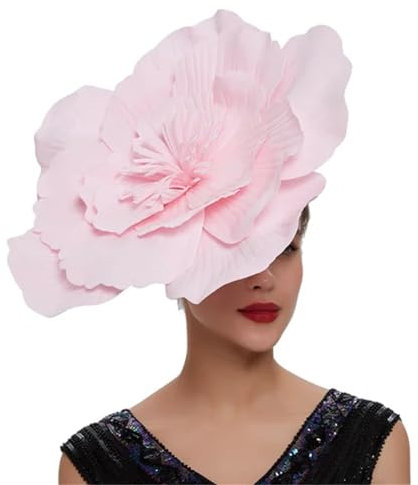 Haarschmuck mit großer Blume, Haarreif, Schleife, Kopfschmuck, Kopfschmuck, Make-up, Abschlussball, Fotoshooting, Haarschmuck, rose, Einheitsgröße