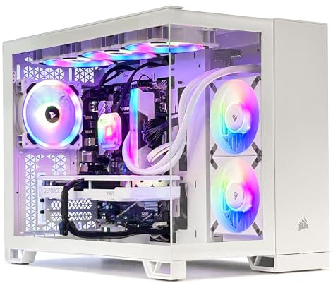INFOMAX | PC Gamer iCUE, Ordinateur de Bureau, PC Gaming - Intel Core i7 • NVIDIA GeForce RTX 4070 • RAM DDR5 32 Go RGB • SSD 1 to • WiFi • Boîtier Corsair Aquarium • Watercooling • FREEOS