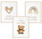 Mutzauber® Poster Affirmationsposter A4 A3 Kinderzimmer Jungen Mädchen A4 A3 Bilder Kinderzimmer Motivation Bär Tiere Kinder Kindergarten verschiedene Motive Wandposter (Bär braun)