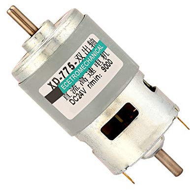Motore a Corrente Continua a Doppio Albero Ad Alta Potenza DC24V 12V 775 Motore 50W per Automazione D'ufficio, Automazione Domestica, Apparecchiature Mediche, Apparecchiature di