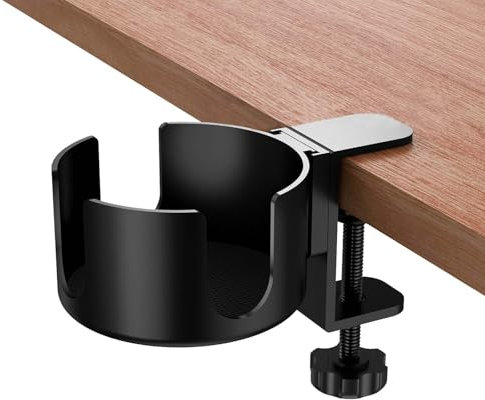 Portabotellas de Escritorio Ajustable, Portavasos de Oficina Creativo de Aleación de Aluminio, Portavasos de Escritorio Fácil de Instalar, Mesa Portavasos de Oficina Taza de Café para Hogar, Oficina