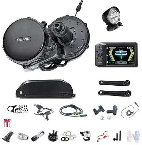 Bafang Mid Drive Kit 750W 1000W BBS01B BBS02B BBS-HD Electric Bike Conversion Kit 48V 52V Ebike Conversion Kit for Mountain Bike Road Bike With Optional Battery