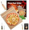 KHKJROS Rutschender Pizzaschieber, antihaftbeschichteter Pizzaschieber mit massivem Holzgriff + Edelstahltablett, rutschender Pizzaschieber mit zusätzlichen Montageschrauben 14,37 x 11,22
