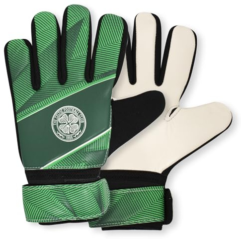 Hy-Pro Offiziell lizenzierte Celtic FC Torwarthandschuhe – Junior, Fuse Design, Torwart, mit starkem Handflächengurt für hohe Leistung, Jungen und Mädchen