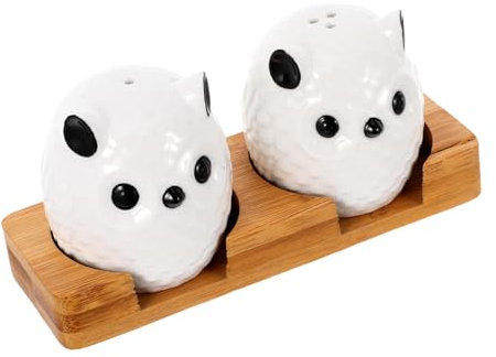 OFFSCH Lot de 2 pots à sel en porcelaine Salière et poivrière en céramique Bol à sel Boîte de rangement pour épices Sucrier pour usage domestique