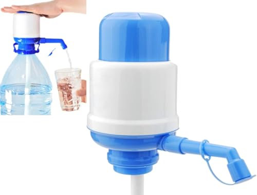 Wasser-Getränke-Pumpe Flasche Flasche Dispenser Spender + Regler für 5L Kühler & Wasserspender für Trinkwasser für Kinder und Erwachsene manuelles Wasser tragbarer Wasserspender