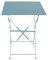 Outdoortisch Bistrotisch Klapptisch Campingtisch Balkontisch Gartentisch Metall 60x60xH71cm Türkis Eckig klappbar