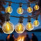Rintea Guirnalda Luces Exterior, 30M/99FT con 50+3 Bombillas, Luces LED Exterior Enchufables IP44 Impermeable, Luces Jardin Blanco Cálido 2700 K para Jardín, Terraza, Navidad, Fiesta