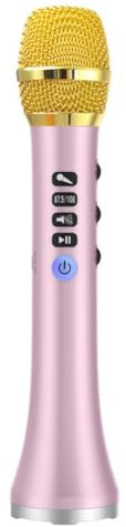 Tuesoa L-698DSP 20W Bluetooth Microphone withWireless Speaker forEnhanced Sound Quality Rose Gold