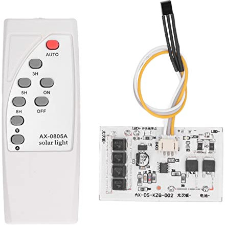 Kuuleyn Interruptor de luz solar inalámbrico Solar Control remoto Interruptor de luz solar inalámbrico portátil Portable para lámpara LED Bead