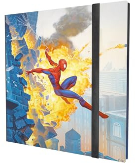 Gamegenic, Magic: The Gathering - Marvel's Spider-Man 24-Pocket Album - Spider-Man/Green Goblin, 20 Sideloader Pages, Up to 480 Sleeved Cards
