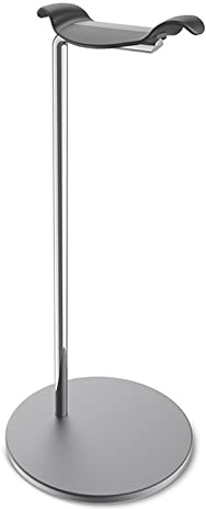 DTACBNEUZ Headset Holder Headphone Stand Gamer Earphone Hanger, Aluminum Headset Holder with Solid Base for Desk, Compatible with Most Headphones(Deep space ash)