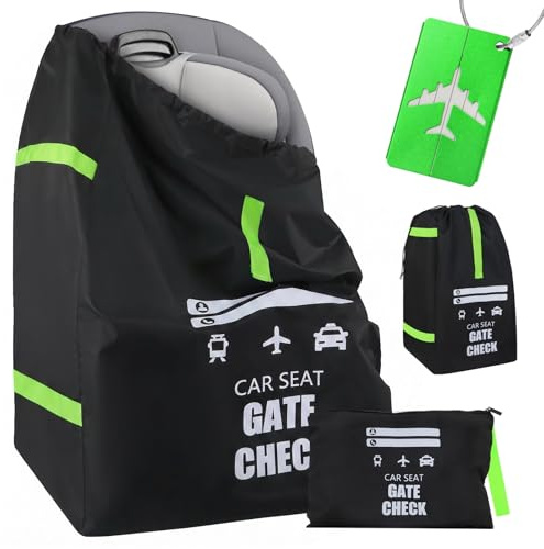 Yeria Kinderwagen Schutzhülle Flugzeug, Transporttasche für Kinderwagen, Schutzhülle für Babyschale & Kindersitz, Buggy Tasche Flugzeug, Buggy Transporttasche, Reise Tasche, 45x45x86 cm