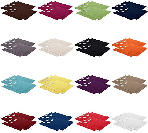 AR Line 4er Pack zum Sparpreis, Frottier Handtuch-Serie - in 7 Größen und 16 Farben 100% Baumwolle 500 g/m², 4er Pack Seiftücher (30x30 cm) in Gelb