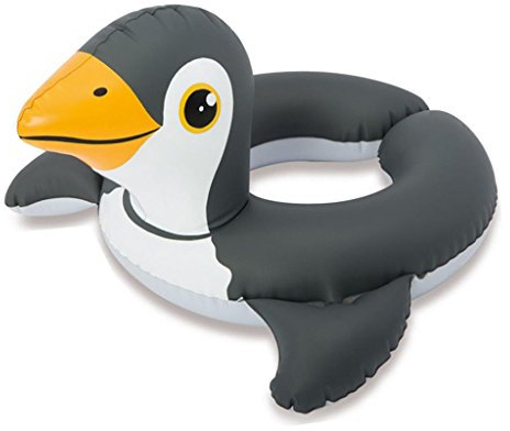 Guaranteed4Less Kids Inflatable Animal Swim Ring Pool Float Swimming Water Learning Baby Toddler (2 x Penguin)