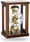 Hermle Hochwertige mechanische Tischuhr mit Schlüsselaufzug Nussbaum 27cm- 23056-030791