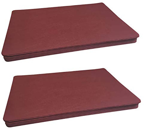 Sensalux Tischsets, stoffähnliches Vlies, abg. Ecken, Öko-Tex Standard 100, abwaschbar, Platzsets, Bordeaux 100 STK.